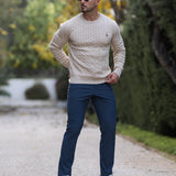 GIRAFFE - CABLE KNIT SWEATER