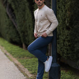 GIRAFFE - CABLE KNIT SWEATER