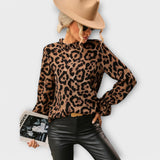 Patrícia - Blusa com gola plissada
