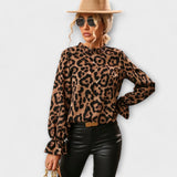 Patrícia - Blusa com gola plissada