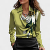 Gabriela - Blusa de Cetim com Decote