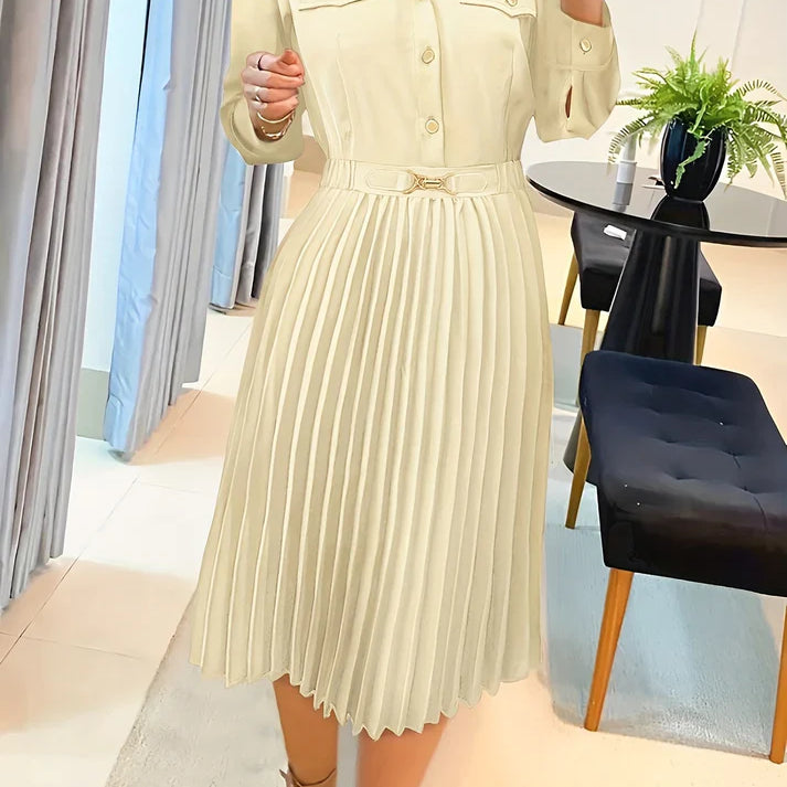 Andreia - Vestido Formal de Algodão