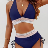 Vitória – Conjunto de biquíni de cintura alta com controlo da barriga