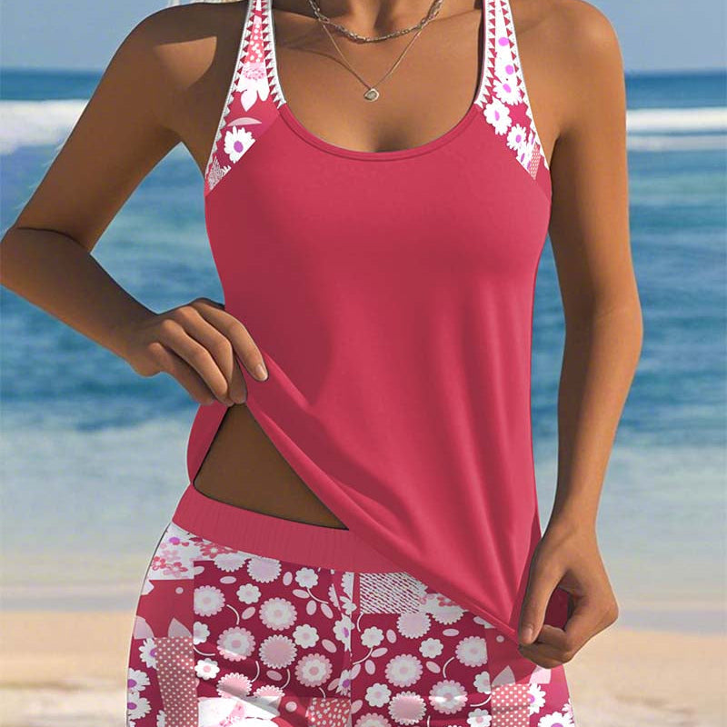 Laura - Conjunto de biquíni de duas peças com estampa floral