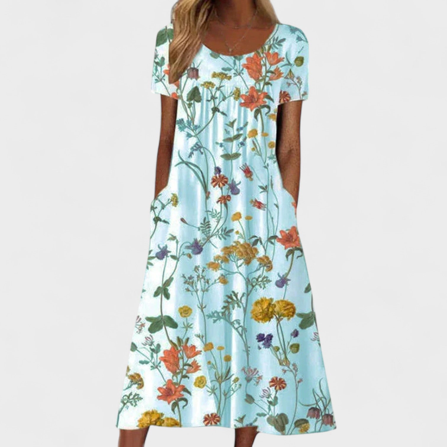Amélia – Vestido Longo de Primavera