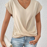 Edna - T-shirt casual com decote em forma de coração