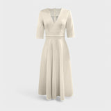 Helena - Vestido elegante com decote em V