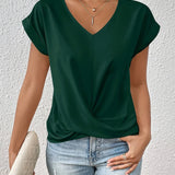 Edna - T-shirt casual com decote em forma de coração