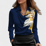 Gabriela - Blusa de Cetim com Decote