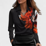Gabriela - Blusa de Cetim com Decote