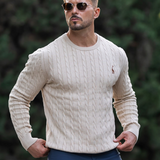 GIRAFFE - CABLE KNIT SWEATER