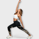 Carmo - Leggings de cintura alta com estampado de leopardo
