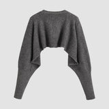 Cozy Cropped Button Up Cardigan