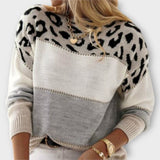 Andreia - Camisola descontraída com padrão leopardo