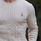 GIRAFFE - CABLE KNIT SWEATER