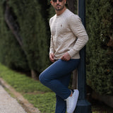 GIRAFFE - CABLE KNIT SWEATER