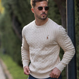 GIRAFFE - CABLE KNIT SWEATER