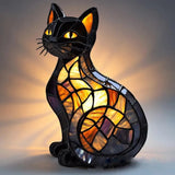 GatoPreto – Lâmpada em Vitrais