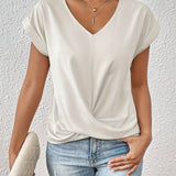 Edna - T-shirt casual com decote em forma de coração