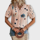 Bruna - Blusa elegante com um decote pontiagudo