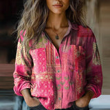 Mia - Blusa de Algodão Vintage