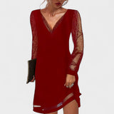 Matilda - Vestido de noite com mangas transparentes
