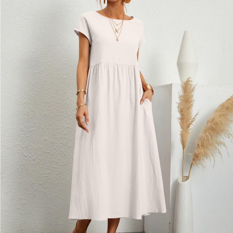 Cátia - Vestido Elegante de Primavera