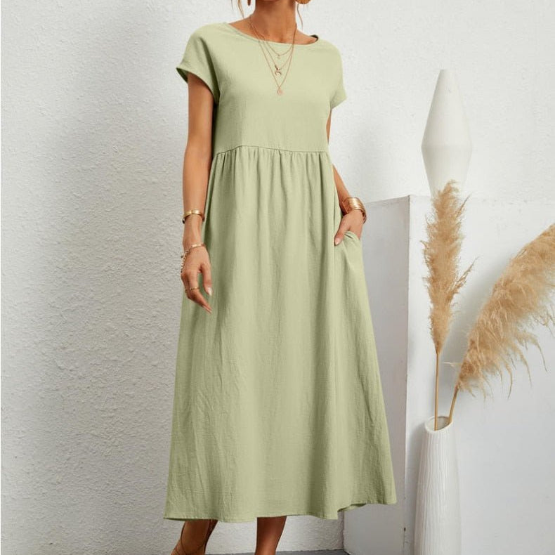 Cátia - Vestido Elegante de Primavera