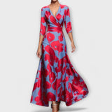 Inês - Vestido de senhora com manga elegante