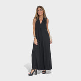 Filipa - Colete + Vestido Longo com Decote em V